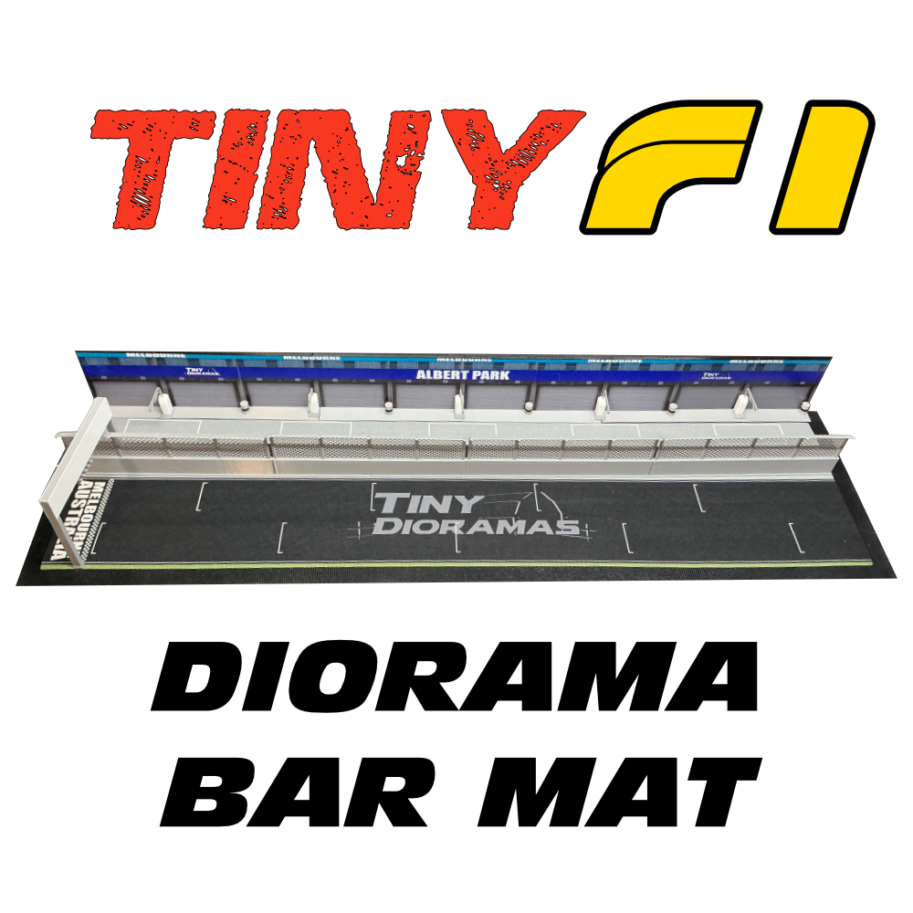 Tiny F1 Diorama Bar Mat