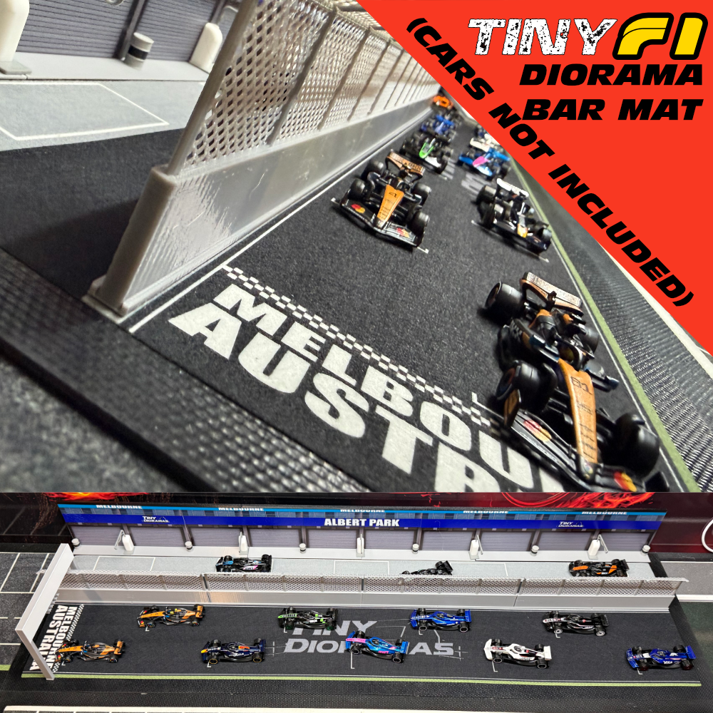 Tiny F1 Diorama Bar Mat