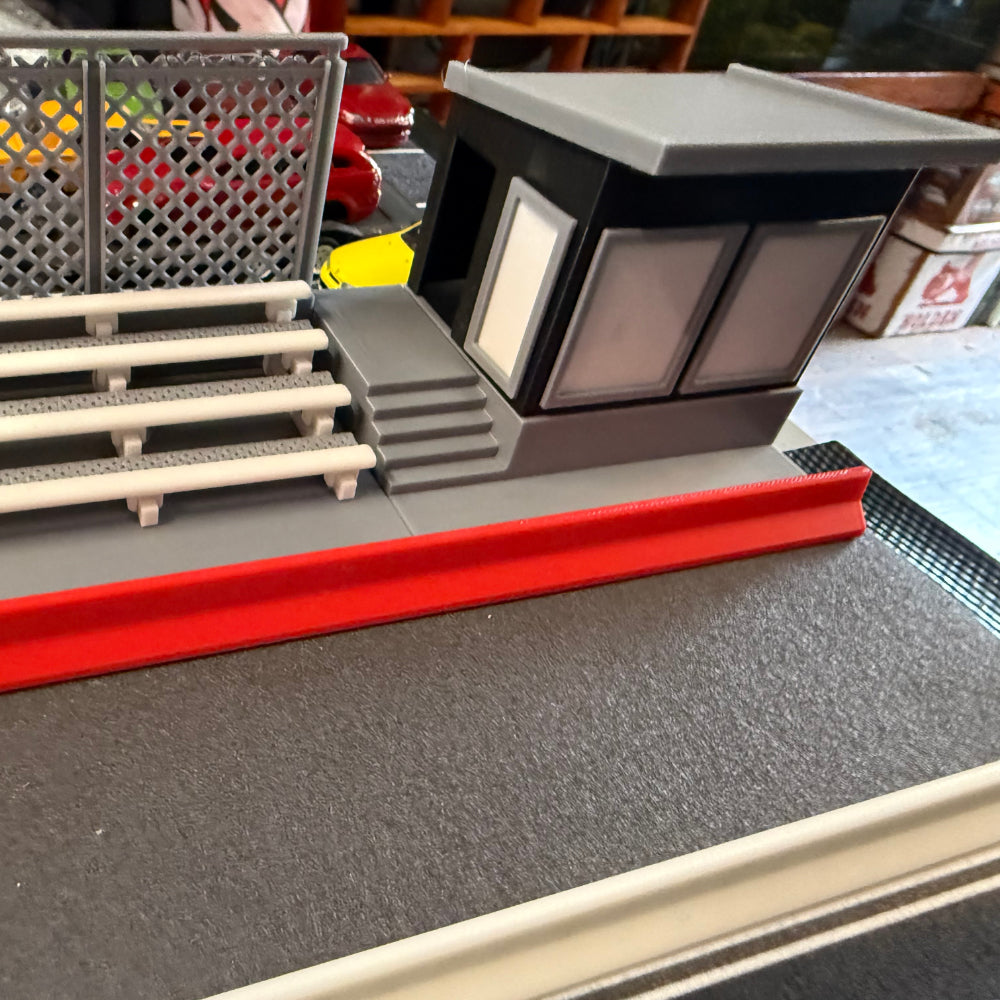 Bar Mat Diorama Tiny DRAGWAY— a premium drag strip scene designed for Hot Wheels & 1/64 scale diecast cars.