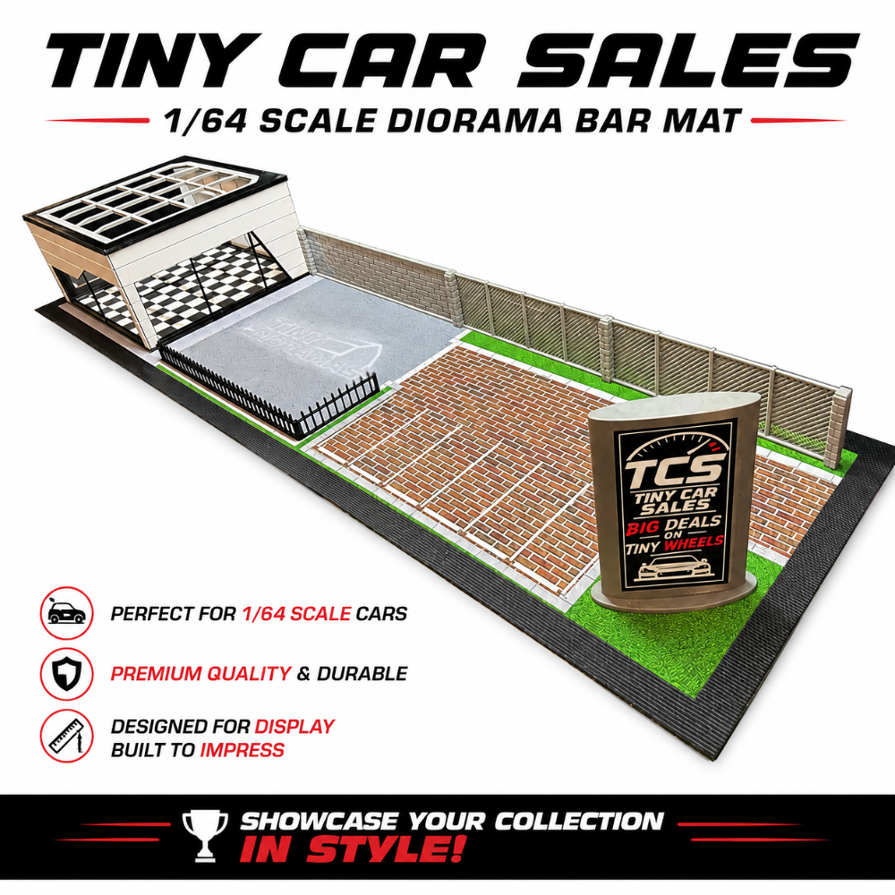 Tiny Car Sales – 1/64 Scale Diorama Bar Mat