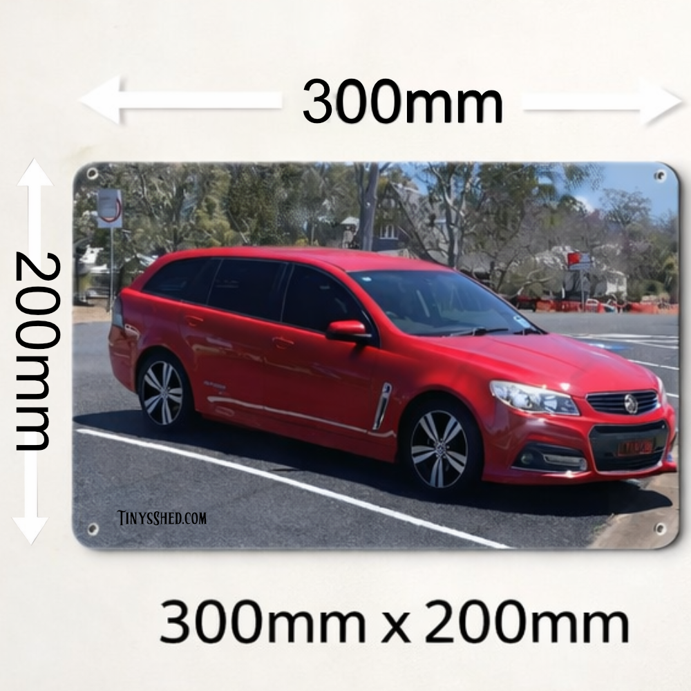 Custom UV Printed Tin Sign - Your Vehicle Photo